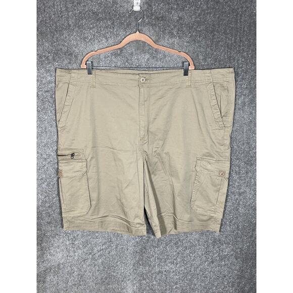 Union Bay Stretch Cargo Shorts Mens Size 54‎ Tan Pockets - Picture 1 of 7